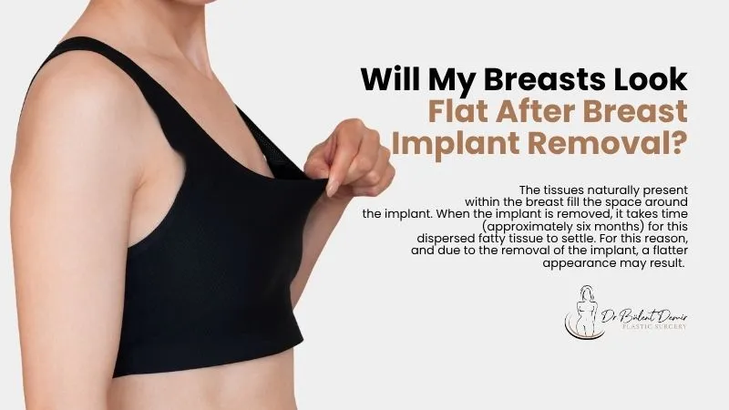 Flat after breast implant removal